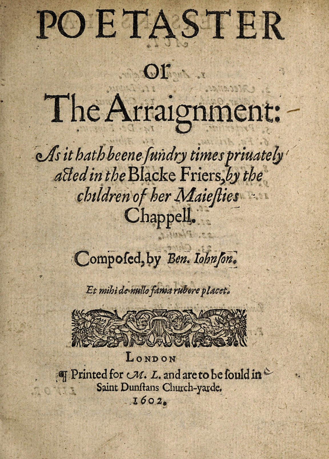 Ben Jonson