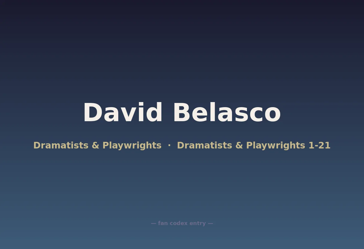David Belasco