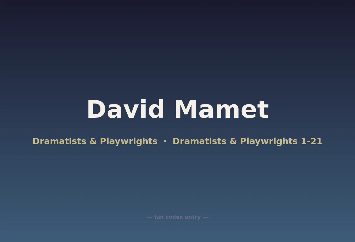 David Mamet